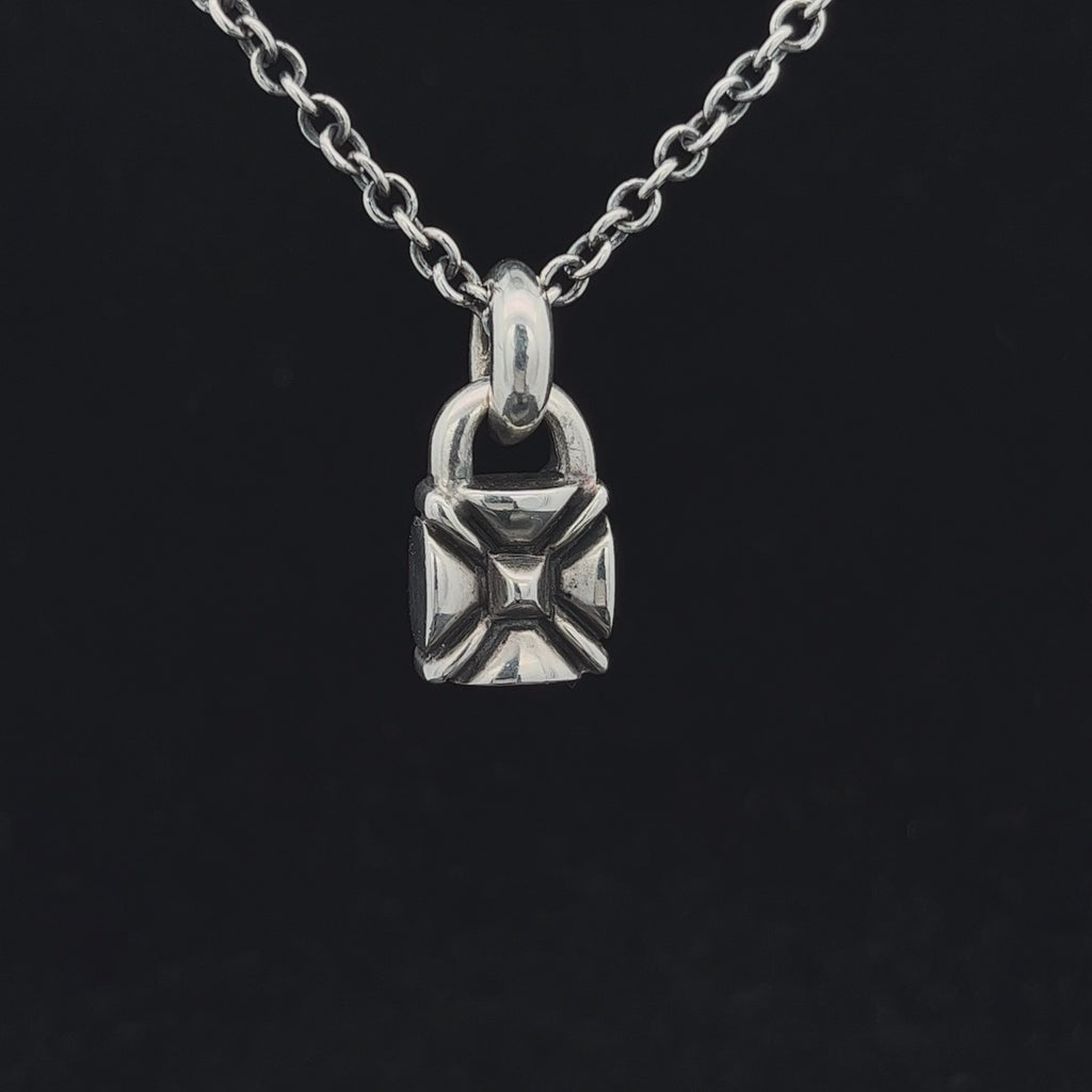michael evanet oxidised silver double sided rose pendant designyard contemporary jewellery gallery dublin ireland rock
