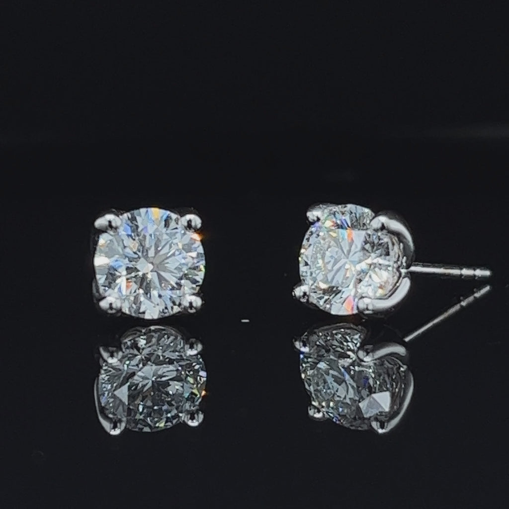 elegant diamond stud earrings designyard jewellery gallery Dublin Ireland