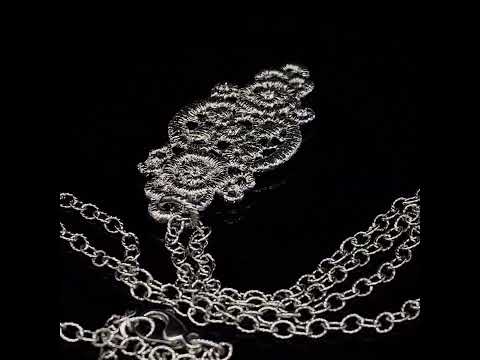 brigitte adolph contemporary lace jewellery 18k white gold diamond turandot pendant 241-wg-d designyard dublin ireland