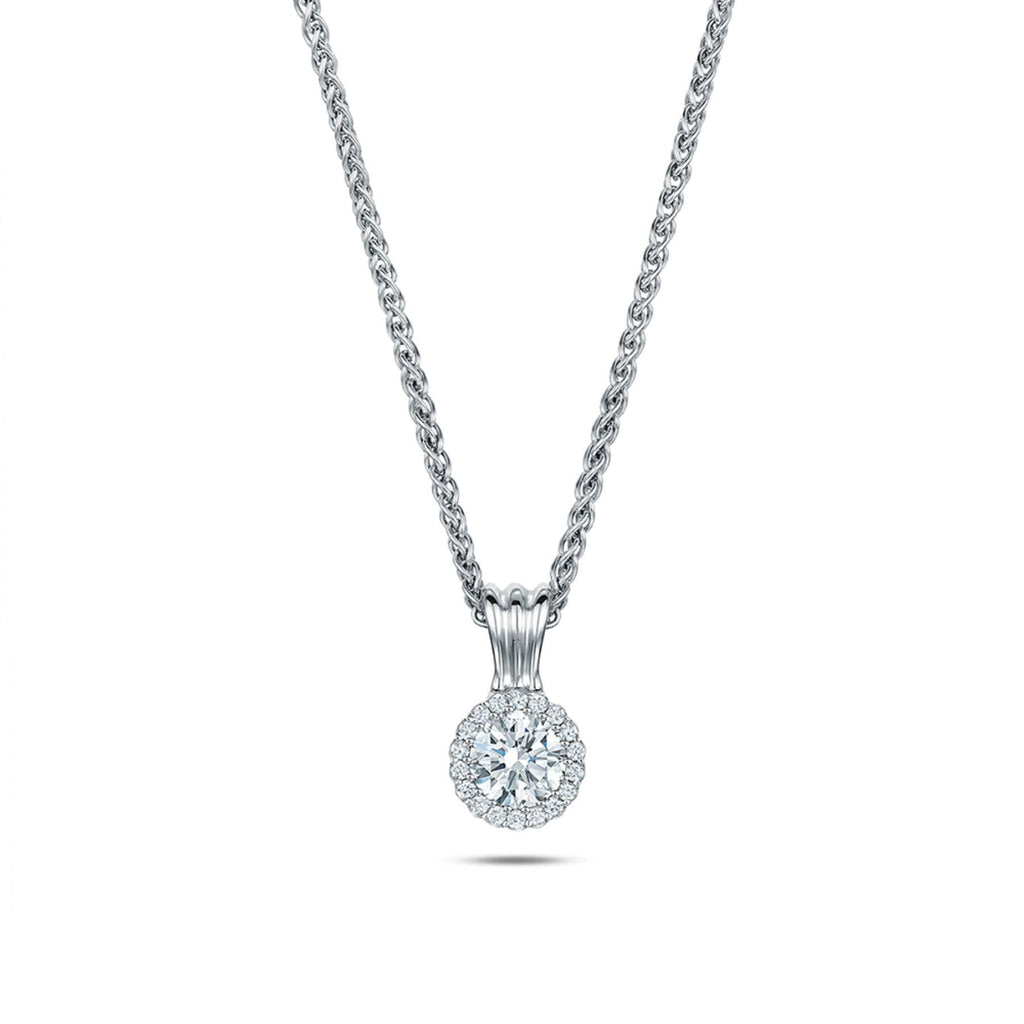 Andrew Geoghegan - 18k White Gold Diamond Cannele Necklace - DESIGNYARD, Dublin Ireland.