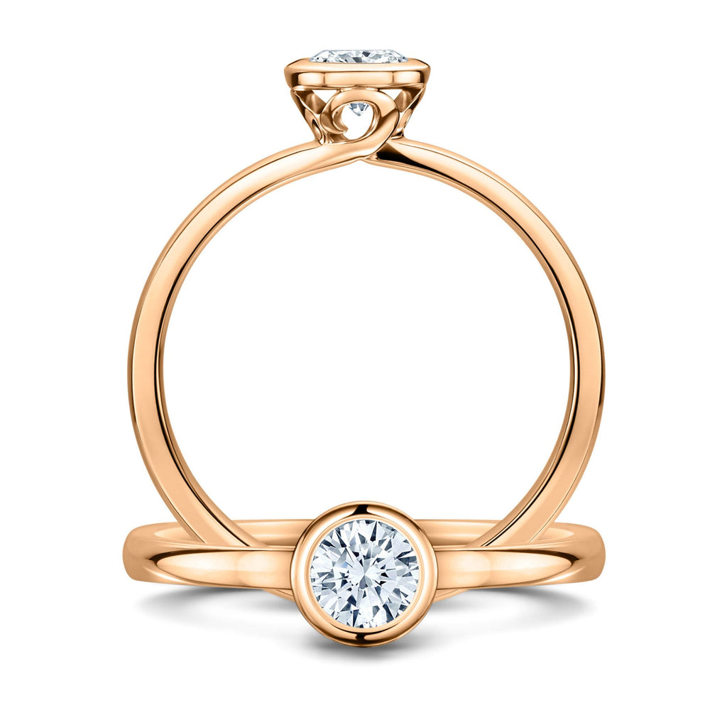 Andrew Geoghegan - 18k Rose Gold Diamond Gabriel Ring - DESIGNYARD, Dublin Ireland.