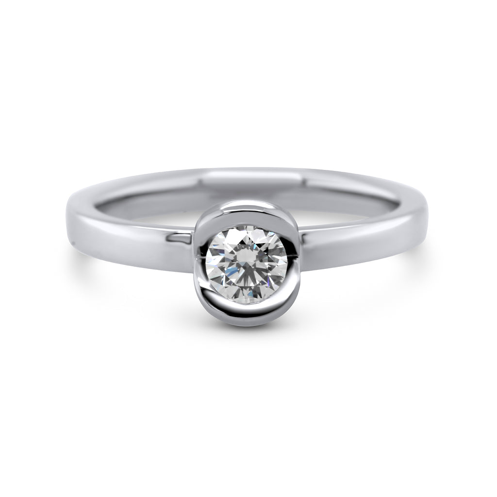 Henrich &amp; Denzel - Platinum Nova Canadamark Diamond Engagement Ring - DESIGNYARD, Dublin Ireland.