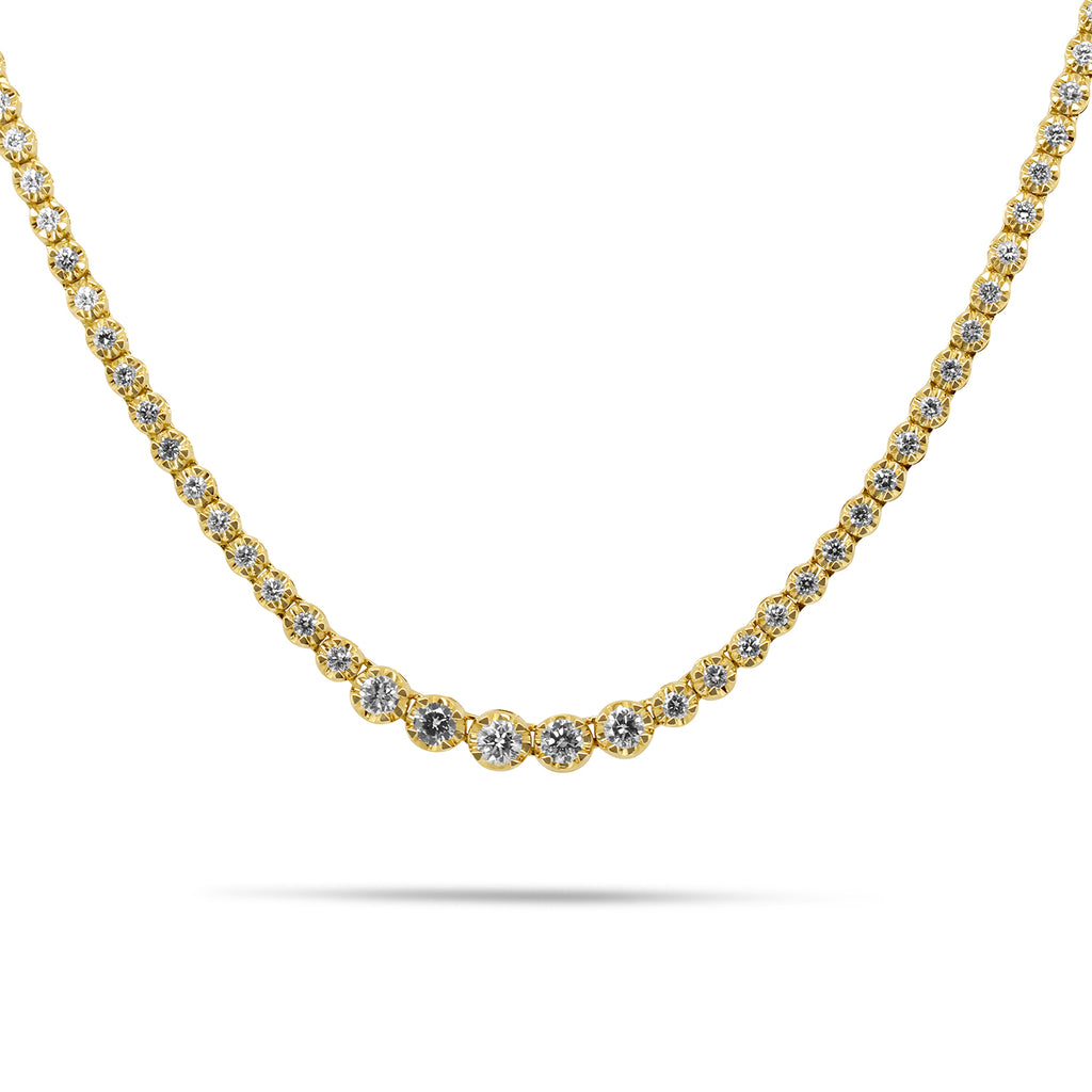 Ronan Campbell - 18k Yellow Gold Linea Diamond Necklace - DESIGNYARD, Dublin Ireland.