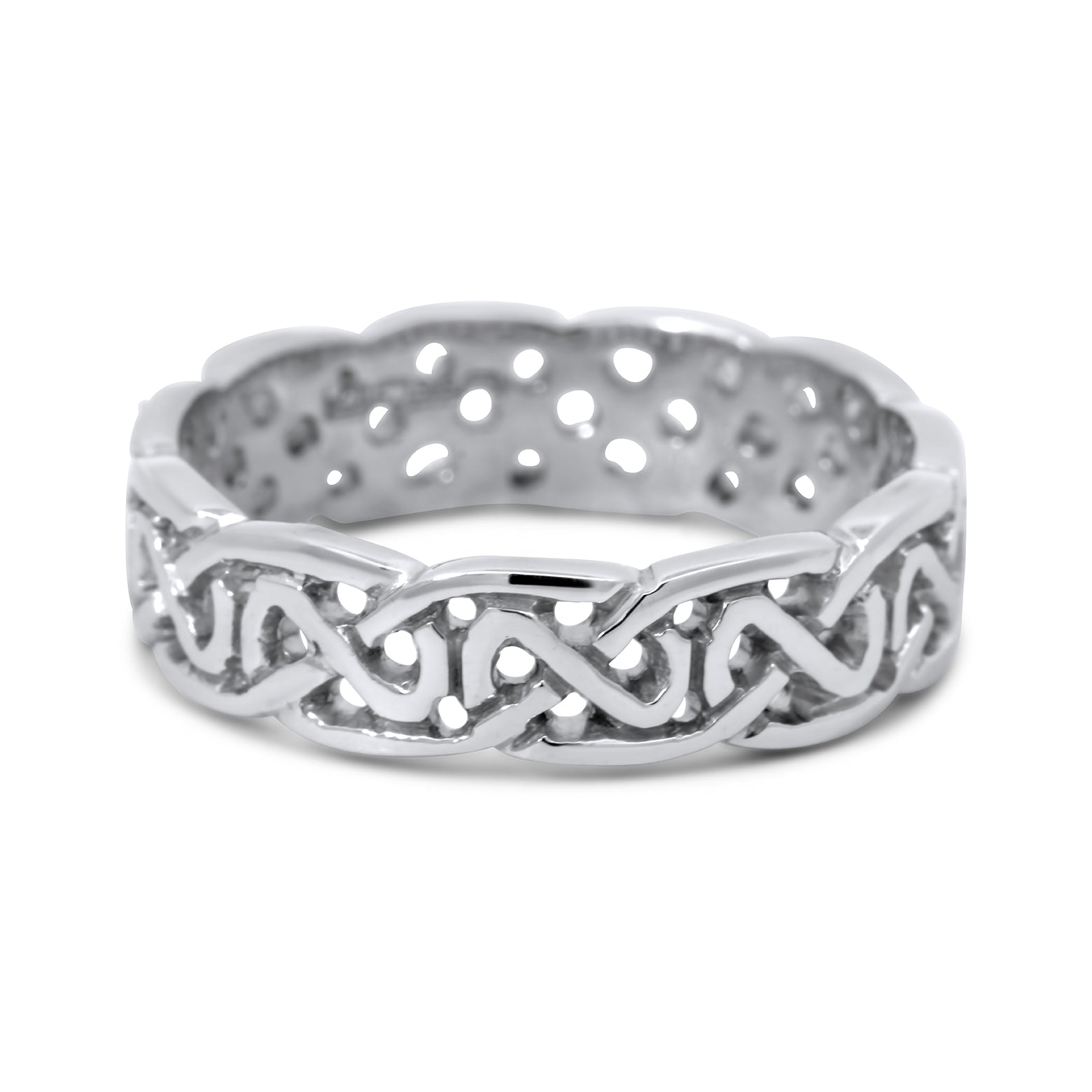 Celtic Knot Ring Silver Men's Celtic Knot Wedding Ring — Unique