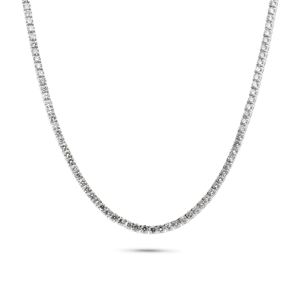 18k white gold 11.81ct diamond tennis necklace designyard contemporary jewellery gallery dublin ireland