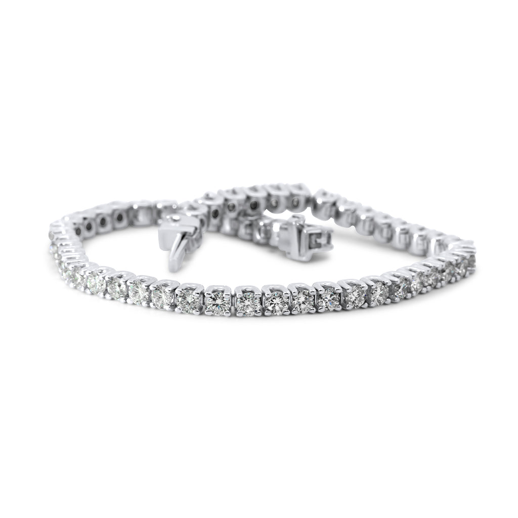 18k white gold 5.34ct diamond tennis bracelet designyard contemporary jewellery gallery dublin ireland