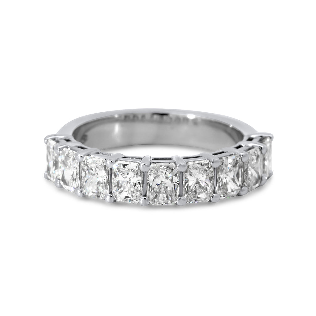 18k white gold radiant diamond eternity ring designyard contemporary jewellery gallery dublin ireland