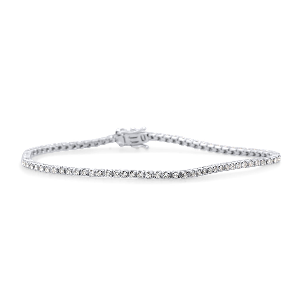 Photograph 1 of 18k White Gold Diamond Tennis Bracelet 2.24ct. Available on DESIGNYARD.com or in our Jewellery Shop Dublin, Ireland.