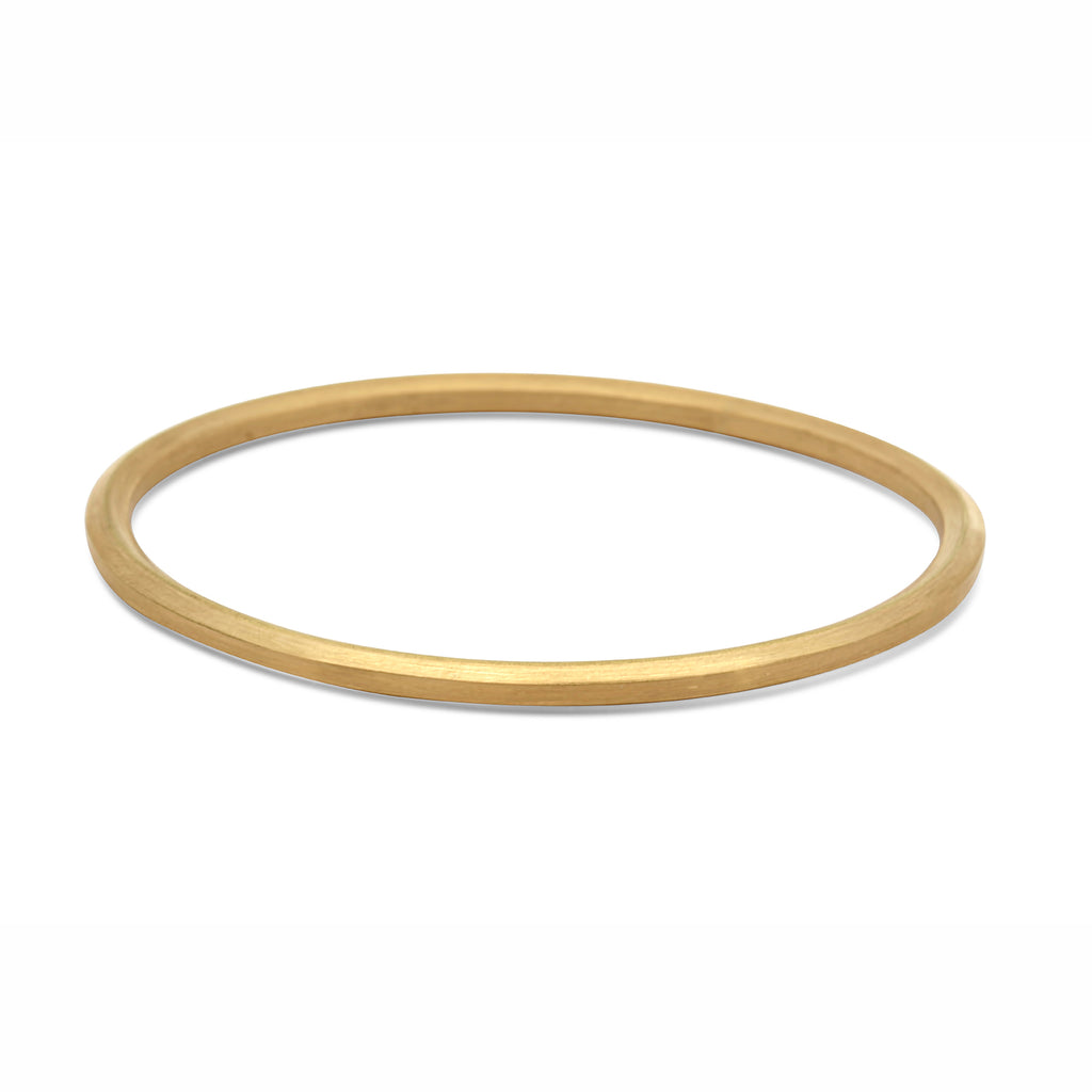 Photograph 1 of 18k Yellow Gold Hexagonal Bangle. Available on DESIGNYARD.com and in our Jewellery Shop Dublin, Ireland. Free Worldwide Shipping with DHL.