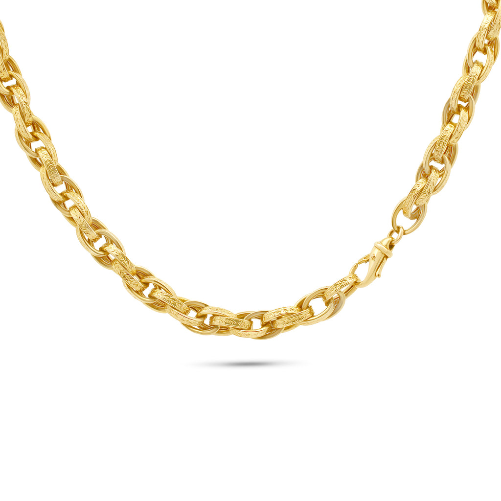 9k yellow gold vintage chain designyard