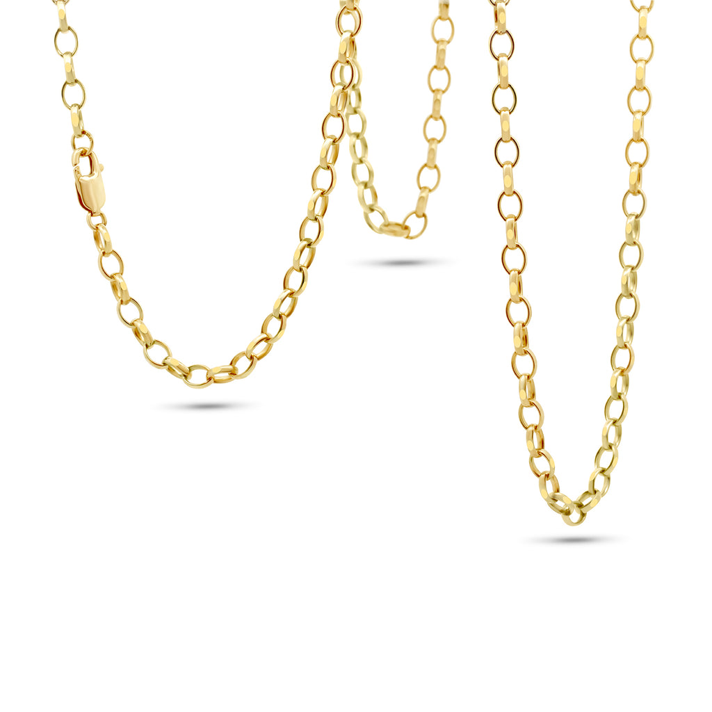 9k yellow gold extra long gold chain designyard