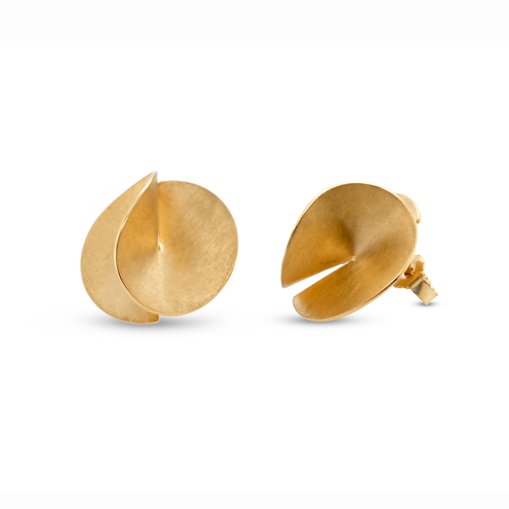 Photograph 1 of Cardillac's Contemporary 18k Yellow Gold Aster Statement Earrings. Available on DESIGNYARD.com and in our Jewellery Shop Dublin, Ireland. Free Worldwide Shipping with DHL.