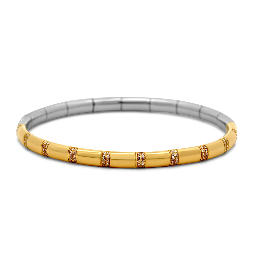 Photograph 2 of Henrich & Denzel's Platinum & 18k Rose Gold Tenero Bracelet. Available on DESIGNYARD.com and in our Contemporary Jewellery Shop Dublin, Ireland. Shipping Worldwide.