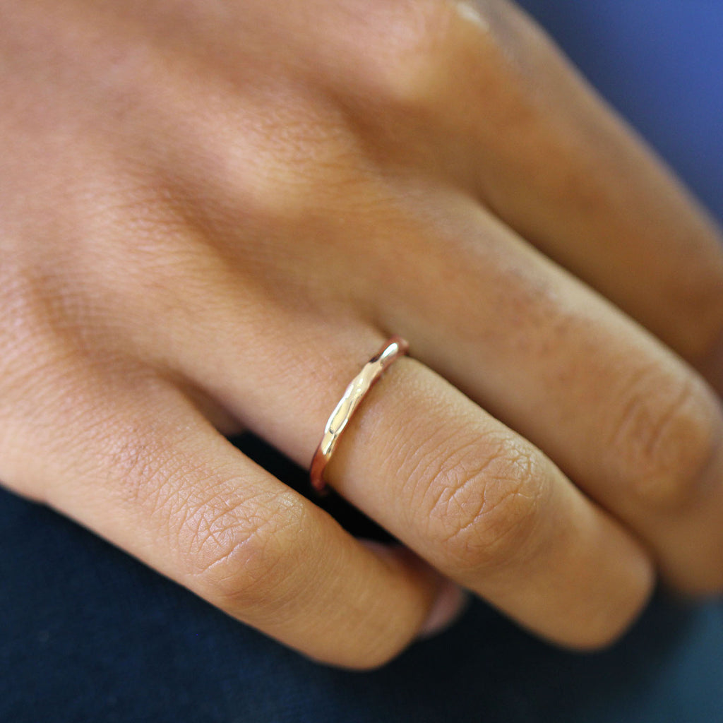 Photograph 3 of Martina Hamilton's Contemporary 10k Rose Gold Island Links Wedding Ring. Available on DESIGNYARD.com and in our Jewellery Shop Dublin, Ireland. Free Worldwide Shipping with DHL.