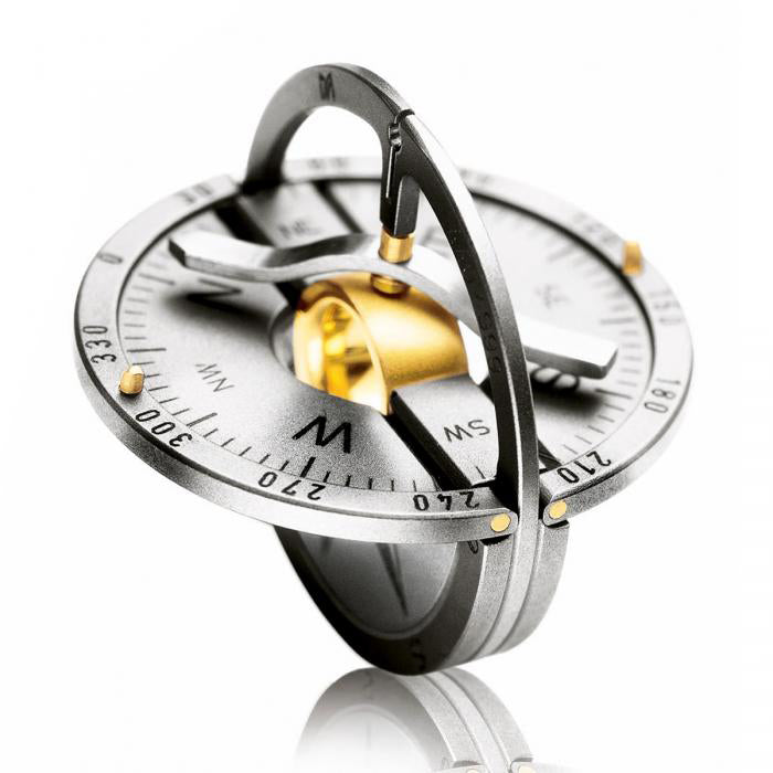 meister titanium 18k yellow gold compass designyard contemporary jewelllery gallery dublin ireland