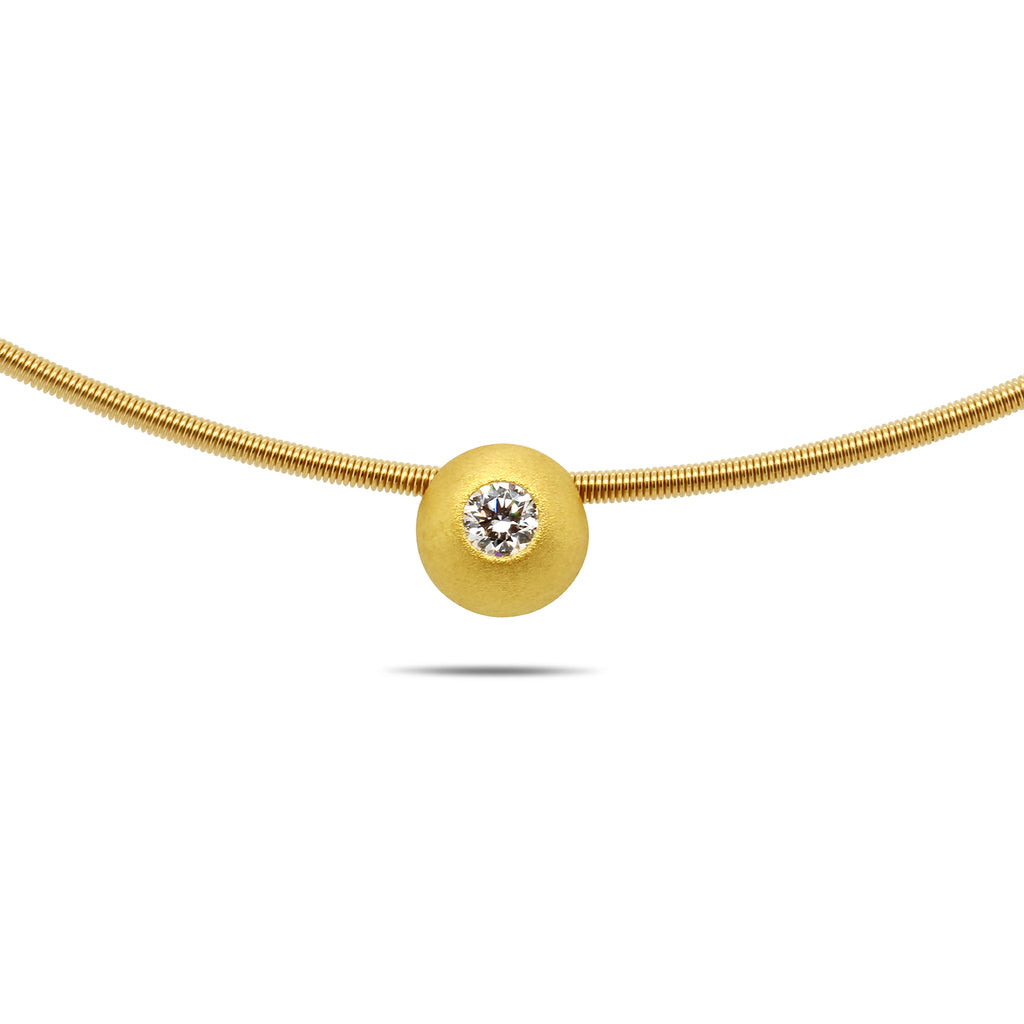 Niessing - 18k Yellow Gold Solaris® Diamond Sphere - DESIGNYARD, Dublin Ireland.