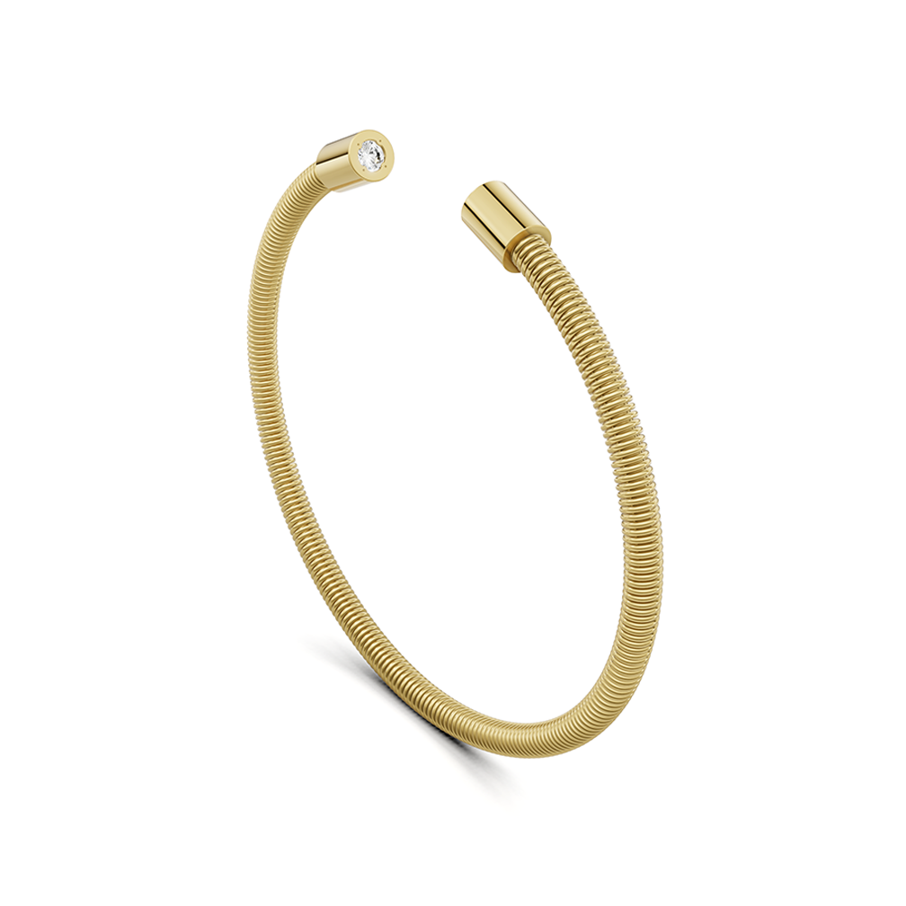 Niessing 18k Gold Colette Elementyx Space Cylinder Diamond Bangle