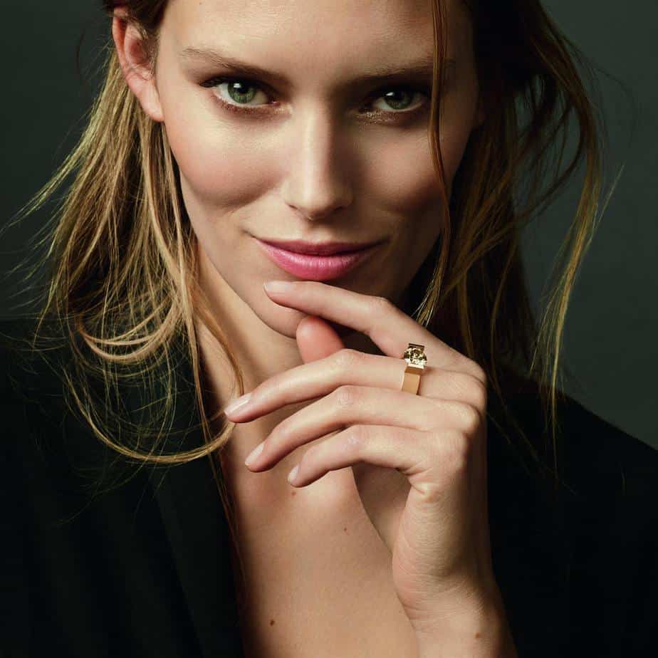 Niessing - 18k Classic Red Gold Spannring® HighEnd C Engagement Ring - DESIGNYARD, Dublin Ireland.