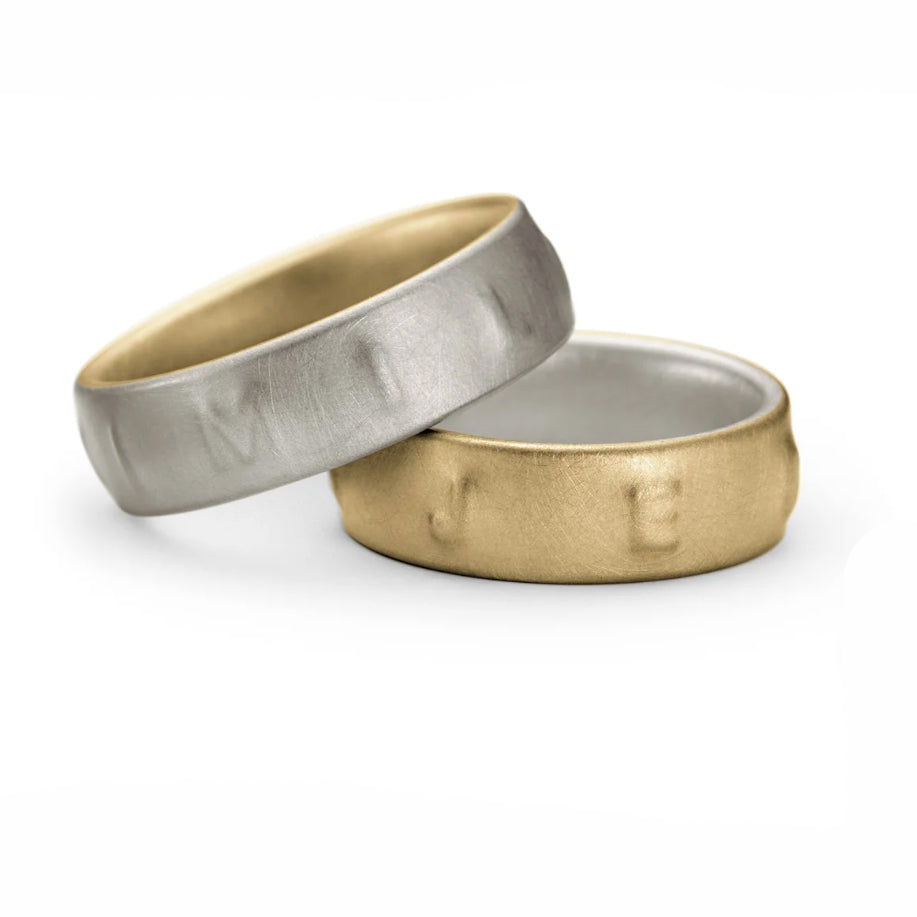 niessing signum wedding ring 18k yellow gold platinum designyard contemporary jewellery gallery dublin ireland