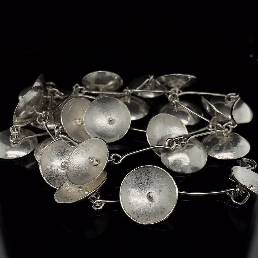 Shimara Carlow - Sterling Silver Large Daisy Necklace - DESIGNYARD, Dublin Ireland.