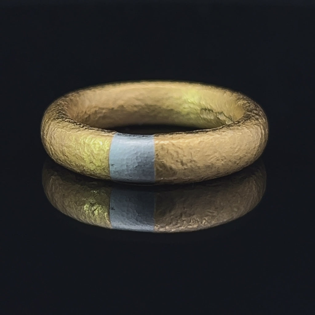 niessing symbolon wedding ring 24k yellow gold platinum designyard contemporary jewellery gallery dublin ireland