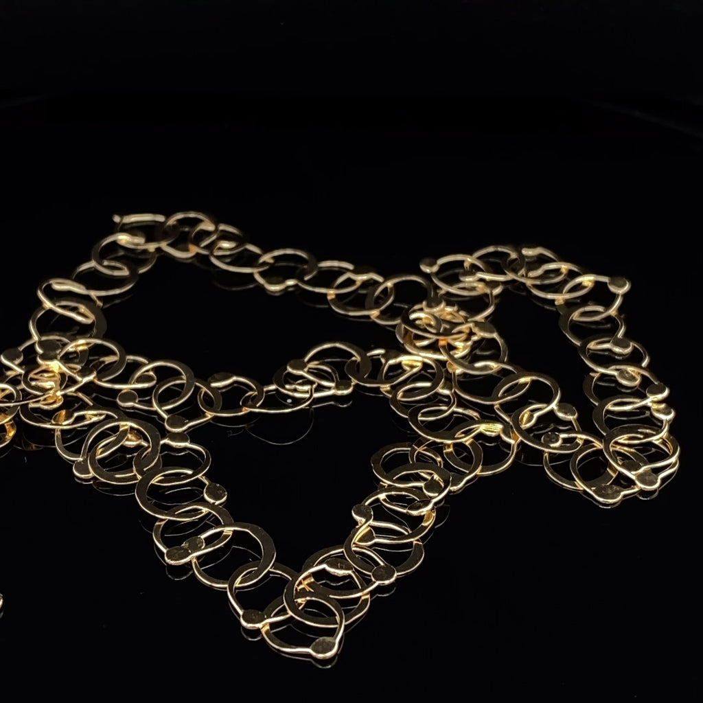 Neeltje Huddleston Slater - 14k Yellow Gold Drops Necklace - DESIGNYARD, Dublin Ireland.