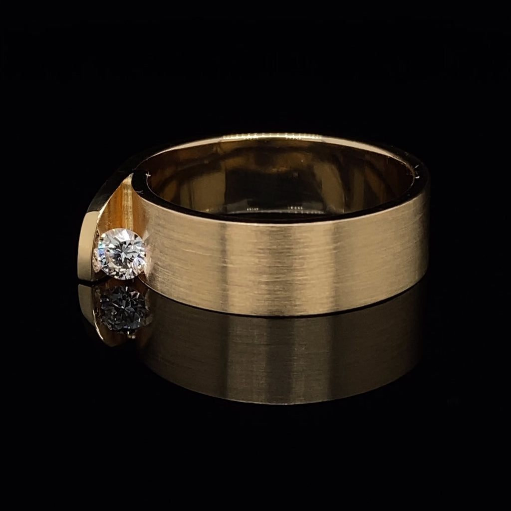 Cardillac - 14k Yellow Gold Zinnia Diamond Ring - DESIGNYARD, Dublin Ireland.