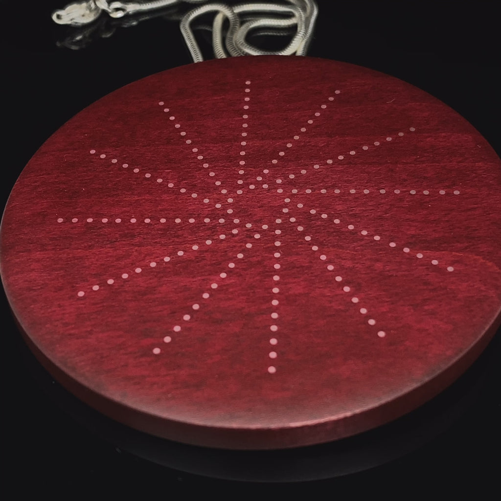 Roger Bennett - Sterling Silver Maple Rotational Inlaid Pendant - DESIGNYARD, Dublin Ireland.