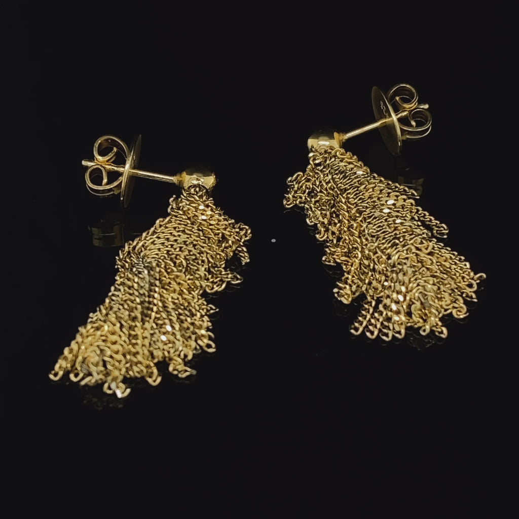 Claudia Milic - Sterling Silver Gold Siara Short Earrings - DESIGNYARD, Dublin Ireland.