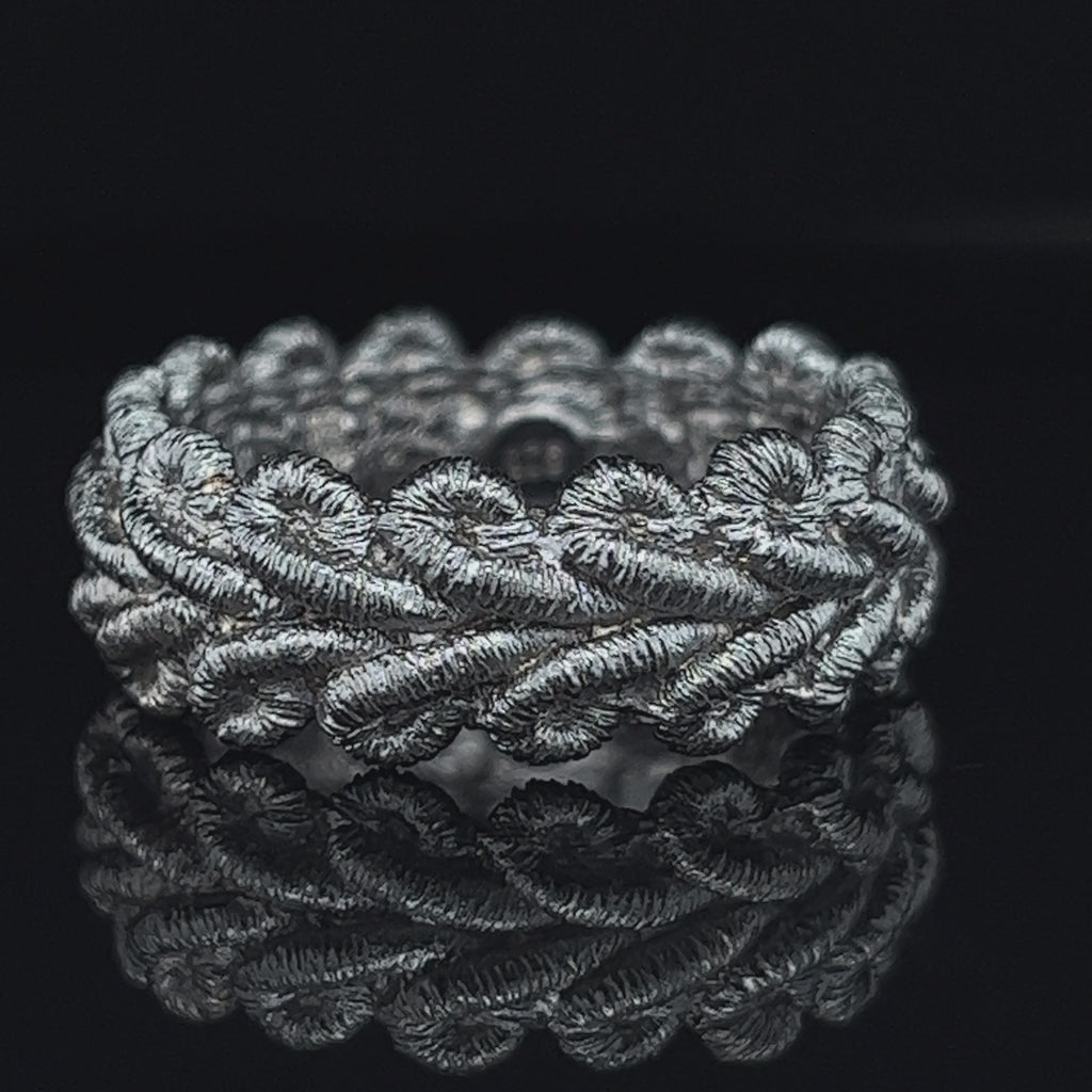 Brigitte Adolph - Sterling Silver Black Rhodium Bordure Ring - DESIGNYARD, Dublin Ireland.