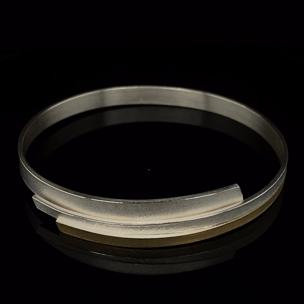 Manu - Sterling Silver 22k Yellow Gold Bi-Metal Comet Bracelet - DESIGNYARD, Dublin Ireland.
