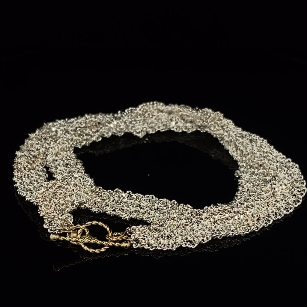 Myriam Oude Vrielink - Sterling Silver 14k Yellow Gold Wide Ribbon Bow Bracelet - DESIGNYARD, Dublin Ireland.