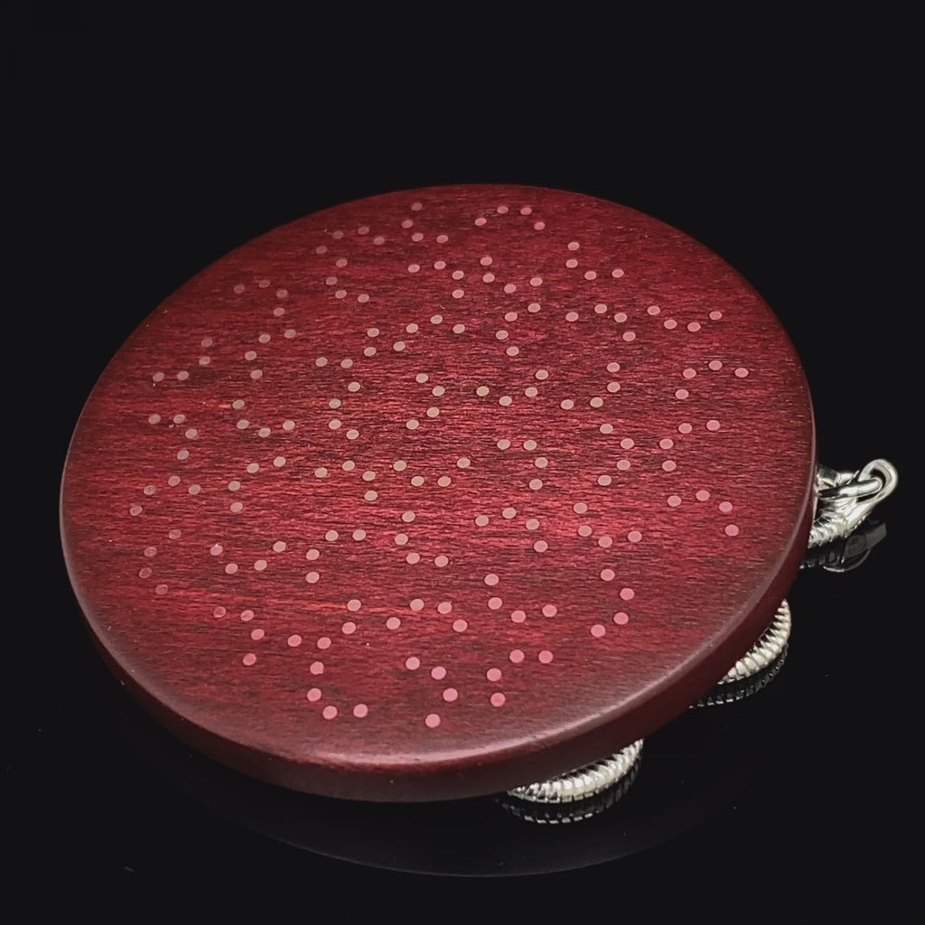 Roger Bennett - Sterling Silver Maple Enigma Inlaid Pendant - DESIGNYARD, Dublin Ireland.