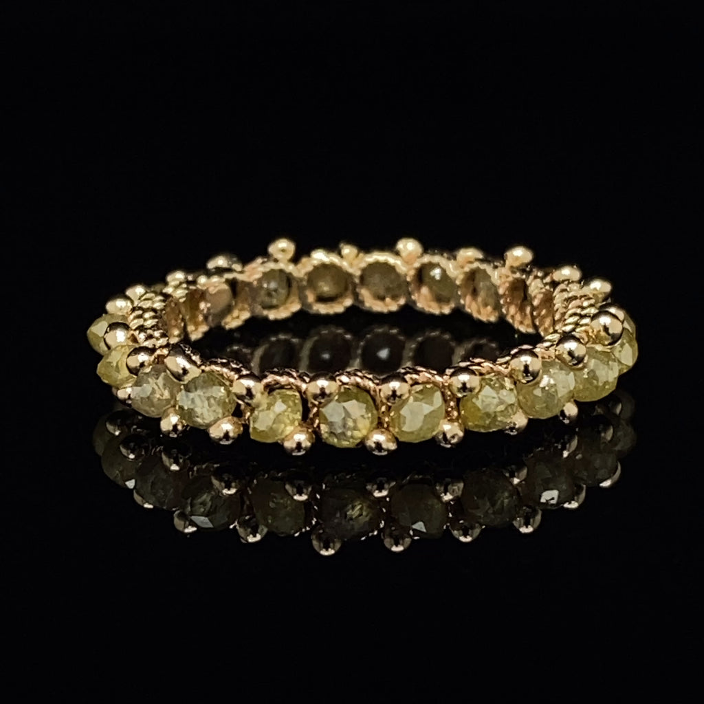 Myriam Oude Vrielink - 14k Yellow Gold Yellow Rope Diamond Ring - DESIGNYARD, Dublin Ireland.