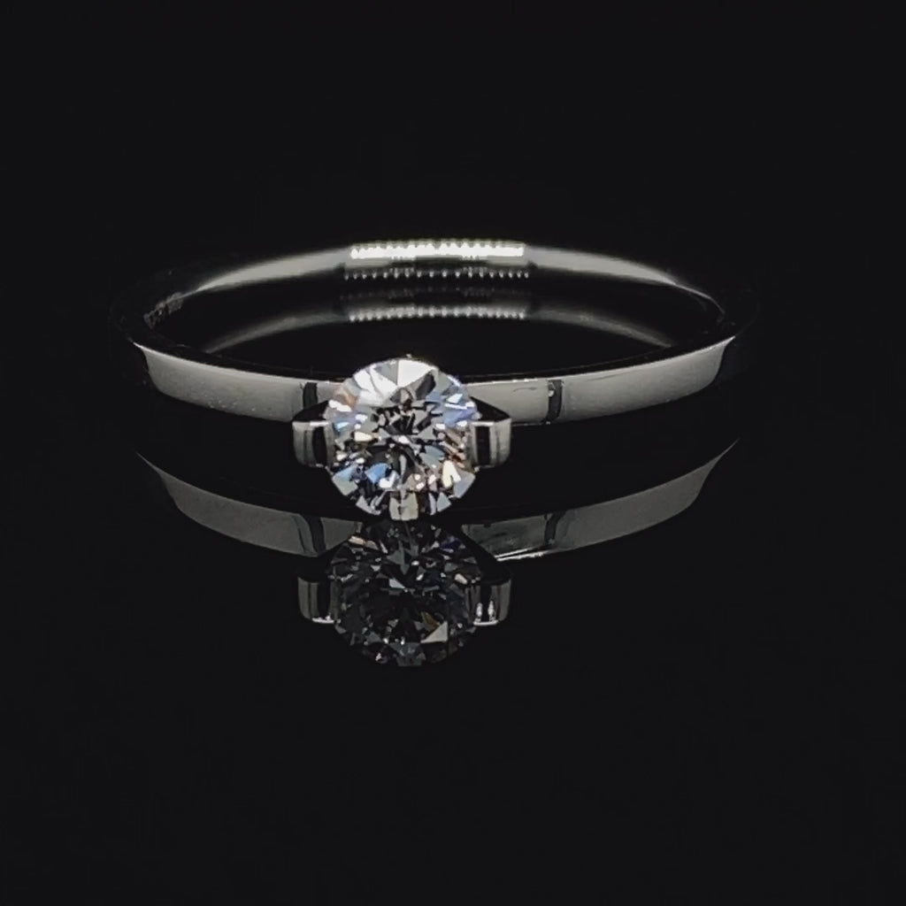 Niessing - Platinum Princess Engagement Ring - DESIGNYARD, Dublin Ireland.