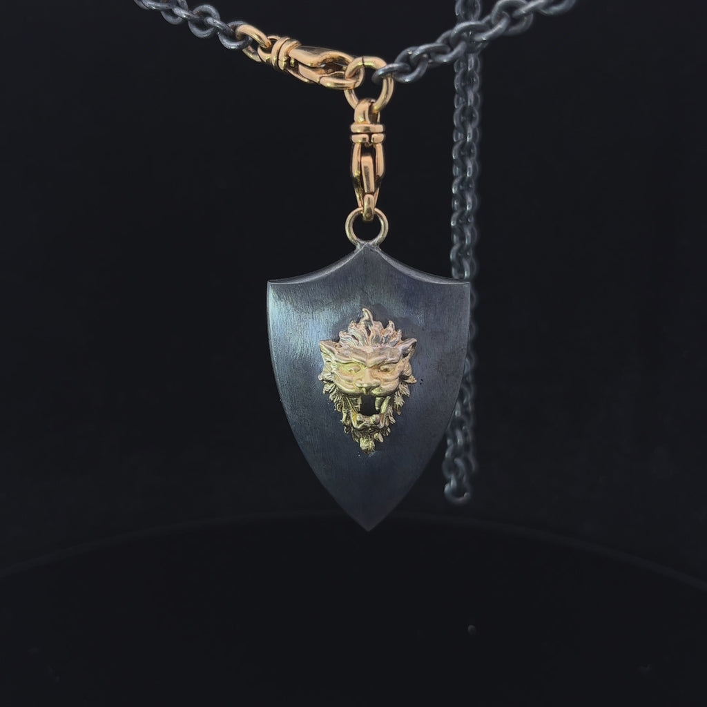 sam lafford 18k yellow gold oxidised silver aegis kalahari necklace designyard contemporary jewellery gallery dublin ireland