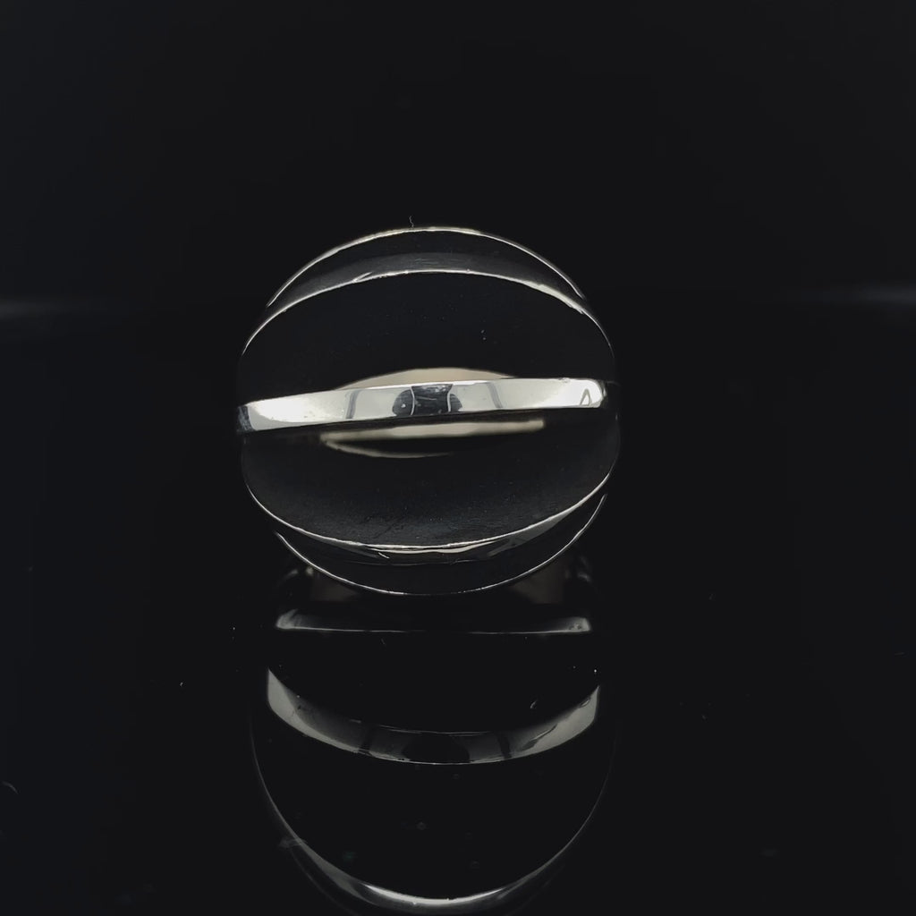 Sarah Herriot - Silver Oxidised Fantastic Ring - DESIGNYARD, Dublin Ireland.