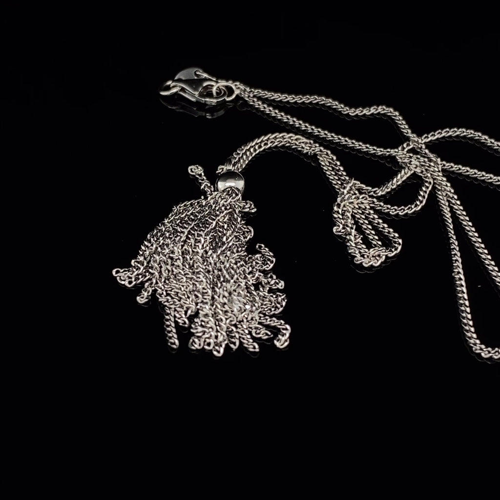 Claudia Milic - Sterling Silver Tassel Collier - DESIGNYARD, Dublin Ireland.