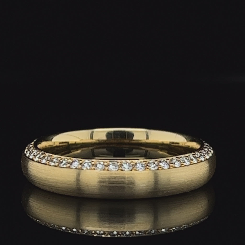 Henrich &amp; Denzel - 18k Yellow Gold Brillante Diamond Ring - DESIGNYARD, Dublin Ireland.
