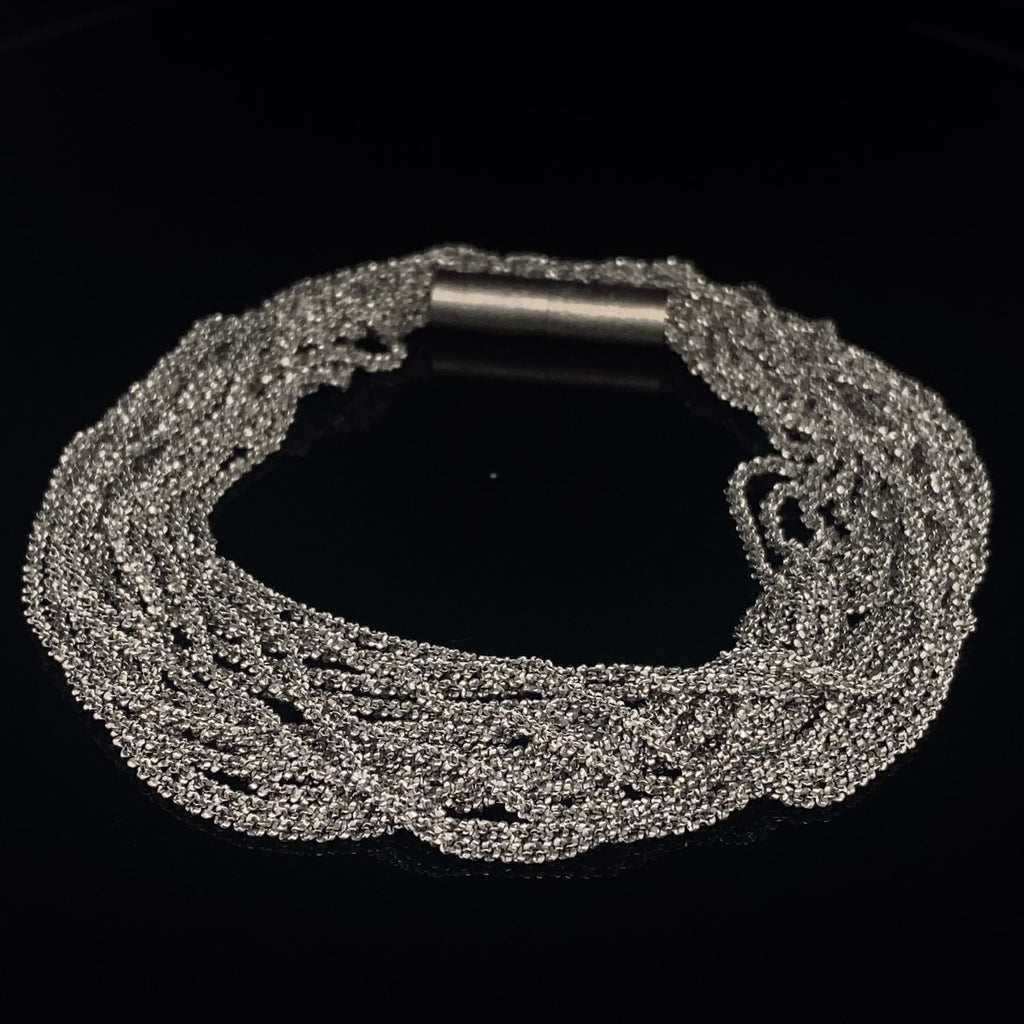 Claudia Milic - Sterling Silver Shine Double Bracelet - DESIGNYARD, Dublin Ireland.