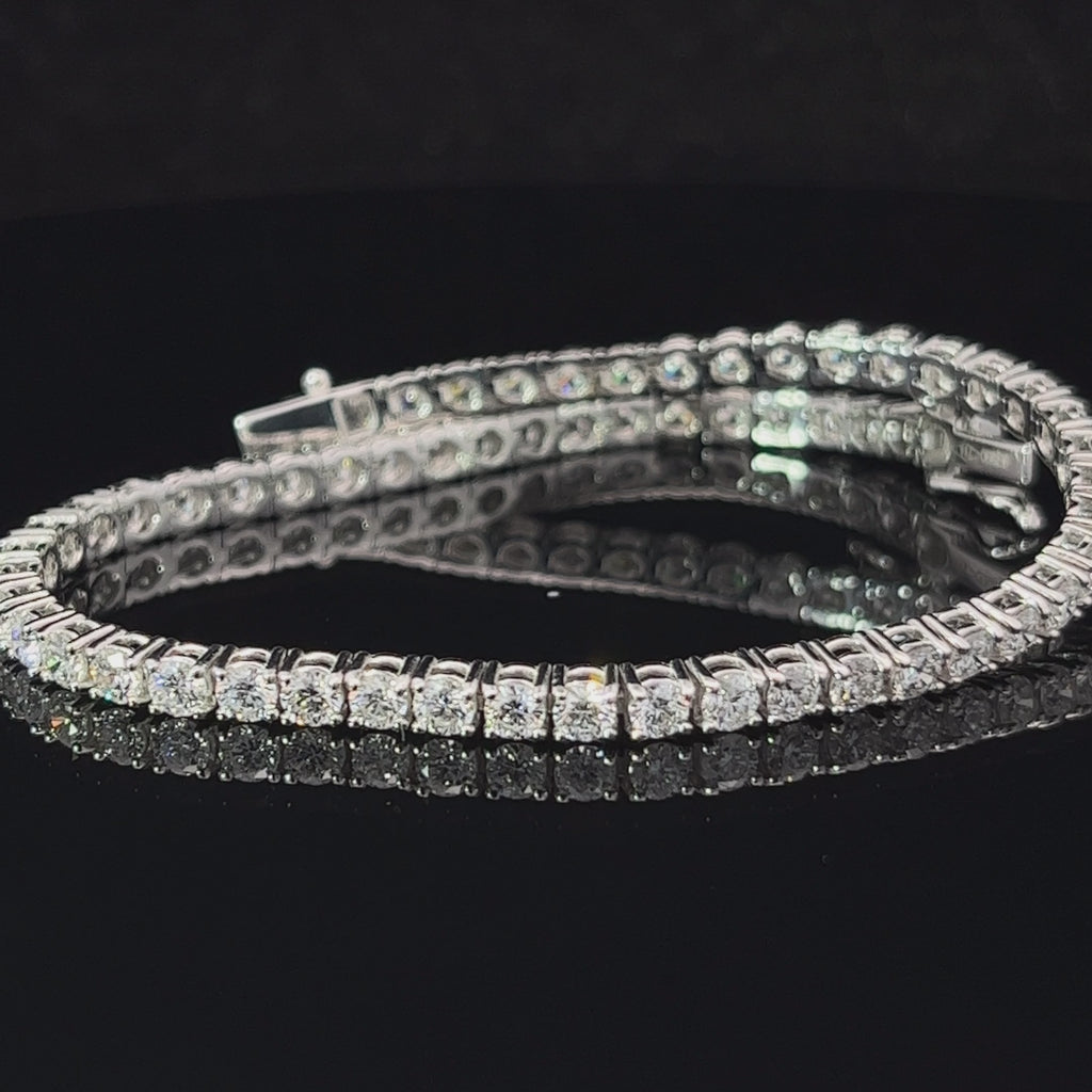 ronan campbell 18k white gold 4ct diamond tennis bracelet designyard jewellery gallery dublin ireland