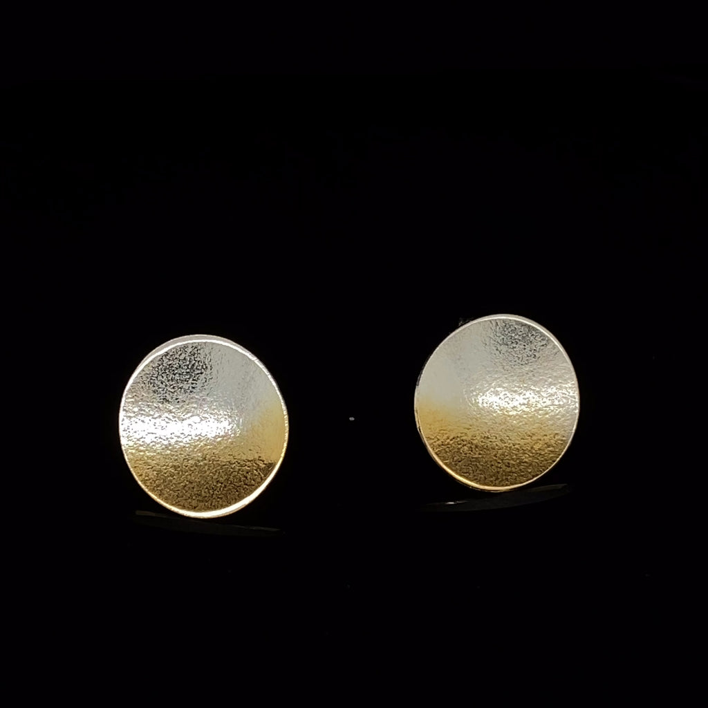 Kokkino - Electra Large Gold Plated Silver Stud Earrings - DESIGNYARD, Dublin Ireland.
