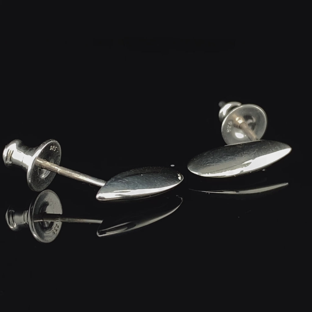 Paul Finch - Sterling Silver Shell Earrings - DESIGNYARD, Dublin Ireland.
