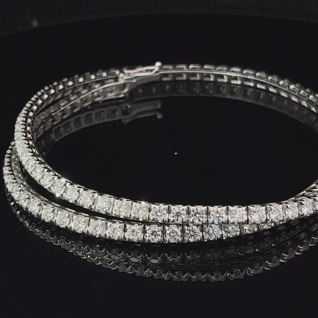 ronan campbell 18k white gold 9.7ct diamond tennis necklace designyard jewellery gallery dublin ireland