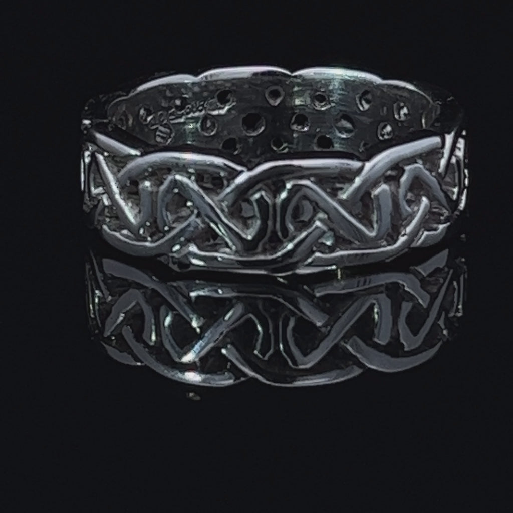 14k white gold celtic ladies wedding ring designyard jewellery gallery dublin ireland