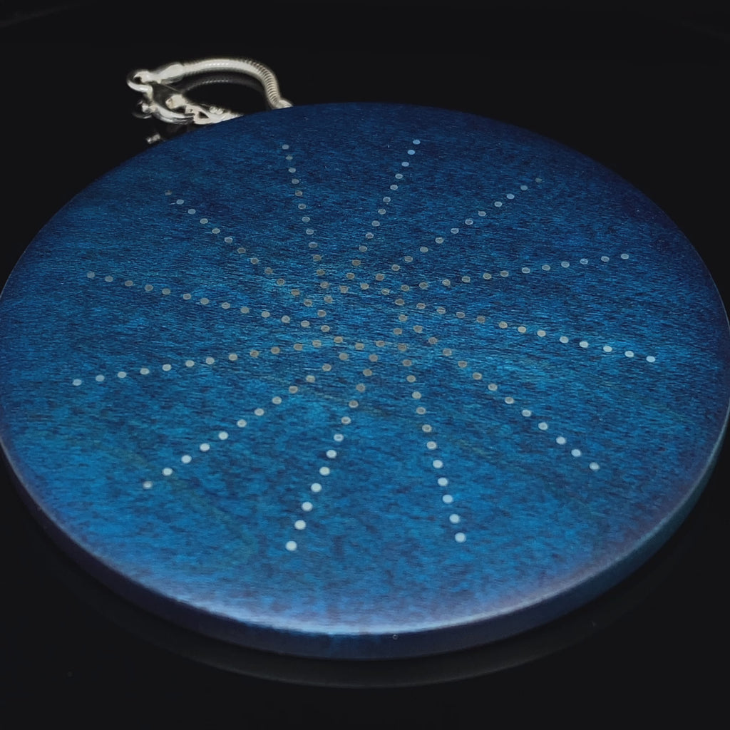 Roger Bennett - Sterling Silver Maple Rotational Inlaid Pendant - DESIGNYARD, Dublin Ireland.