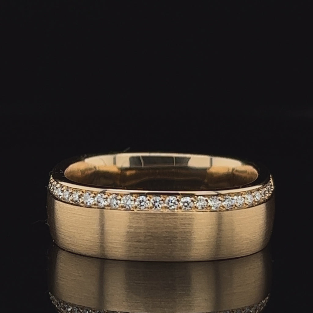Henrich &amp; Denzel - 18k Rose Gold Forma Soft Diamond Ring - DESIGNYARD, Dublin Ireland.