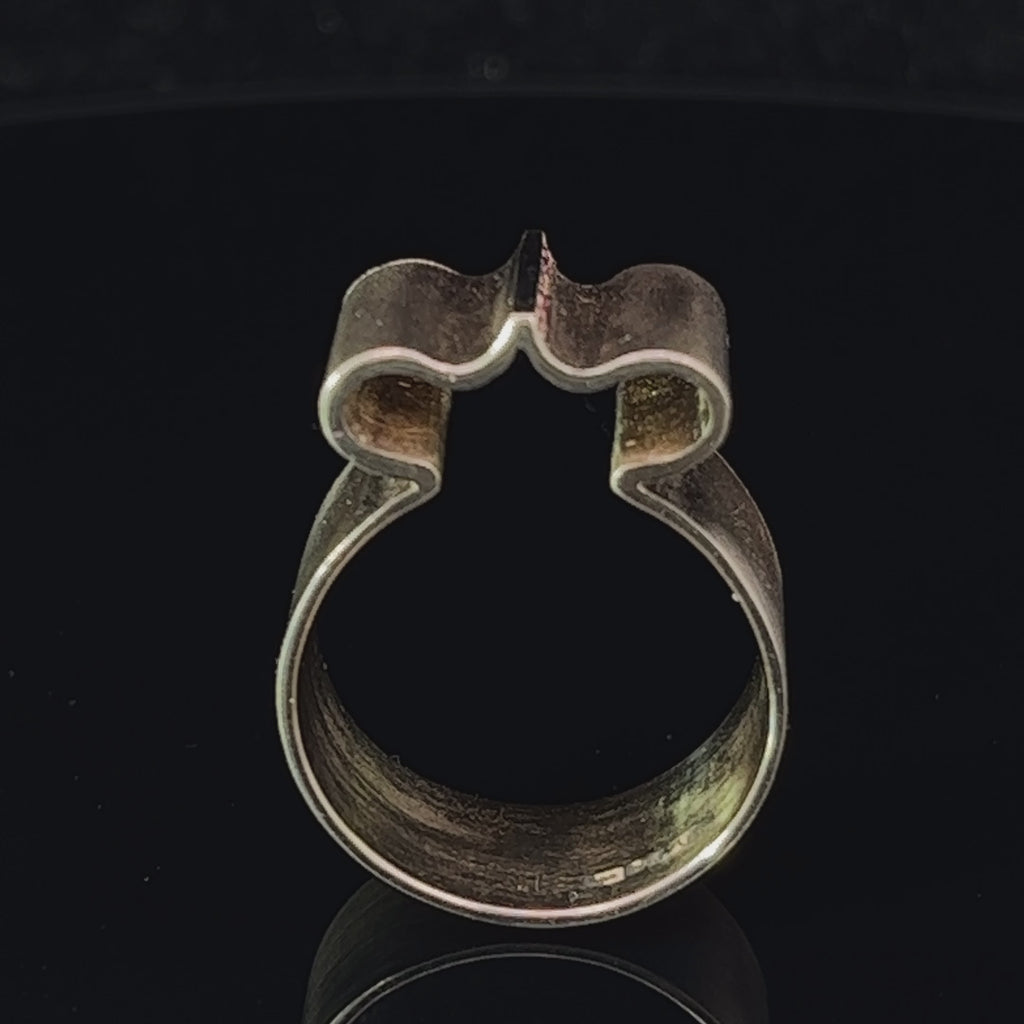 Síne Vasquez - 14k Yellow Gold Ruby Hasi Ring - DESIGNYARD, Dublin Ireland.