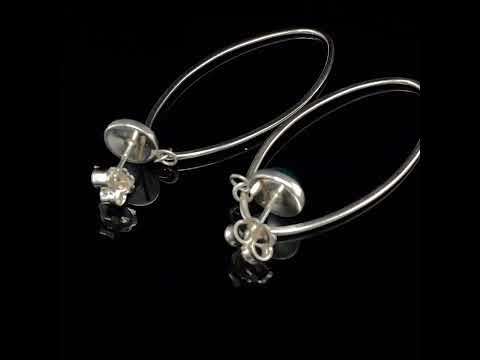 Video of Heather O'Connor's Contemporary Sterling Silver Cascade Green Agate Statement Earrings. Available on DESIGNYARD.com and in our Jewelry Store Dublin, Ireland.
