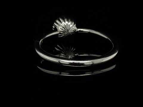 Andrew Geoghegan Platinum Diamond Cannele Engagement Ring